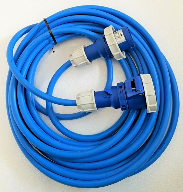 JCE 16A Arctic Blue IP67 Extension Lead 1.5mm 3 Pin