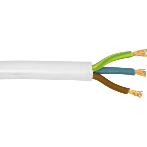50M - 1.5mm Heat Resistant 3 Core Flex Cable