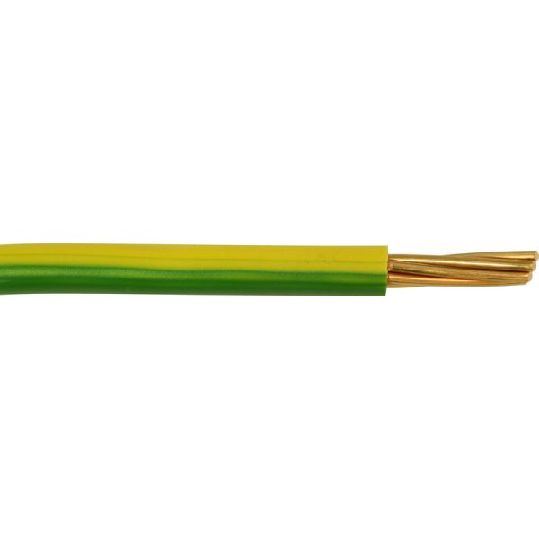 35mm Green & Yellow Single Core Cable per Metre