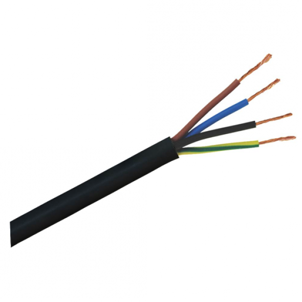1mm 4 Core White Flex Cable  - 5M