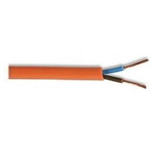 50M - 0.75mm 2 Core Orange Flex Cable