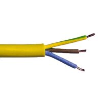 25M - 4mm Yellow Arctic 3 Core Flexible Cable