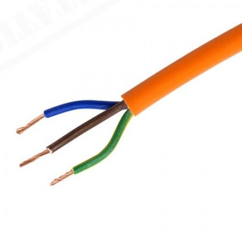 5M - 2.5mm 3 Core Orange Flex Cable
