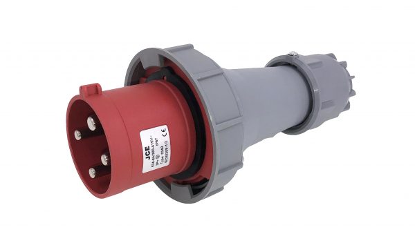 JCE 125A 4 Pin Red Trailing Plug 415V IP67