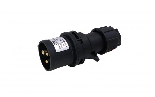 JCE 16A 3 Pin Black Trailing Plug 240V IP44