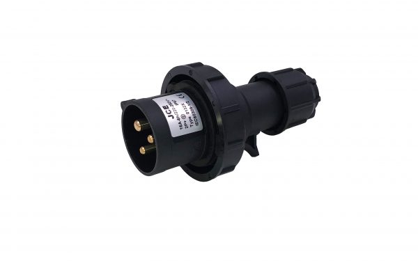 JCE 16A 3 Pin Black Trailing Plug 240V IP67