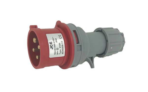 JCE 16A 4 Pin Red Trailing Plug 415V IP44