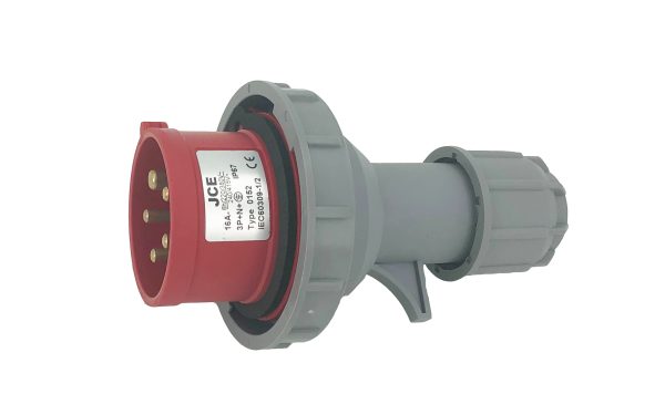 JCE 16A 5 Pin Red Trailing Plug & Socket 415V IP67 Waterproof - Image 3