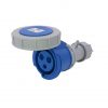 JCE 32A 3 Pin Blue Trailing Plug & Socket 240V IP67 Waterproof - Image 3