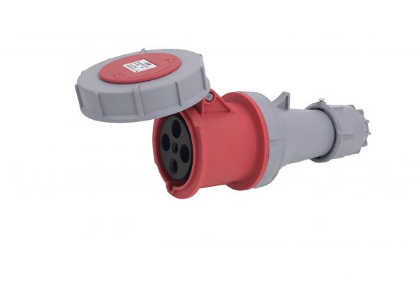 JCE 63A 4 Pin Red Trailing Socket 415V IP67