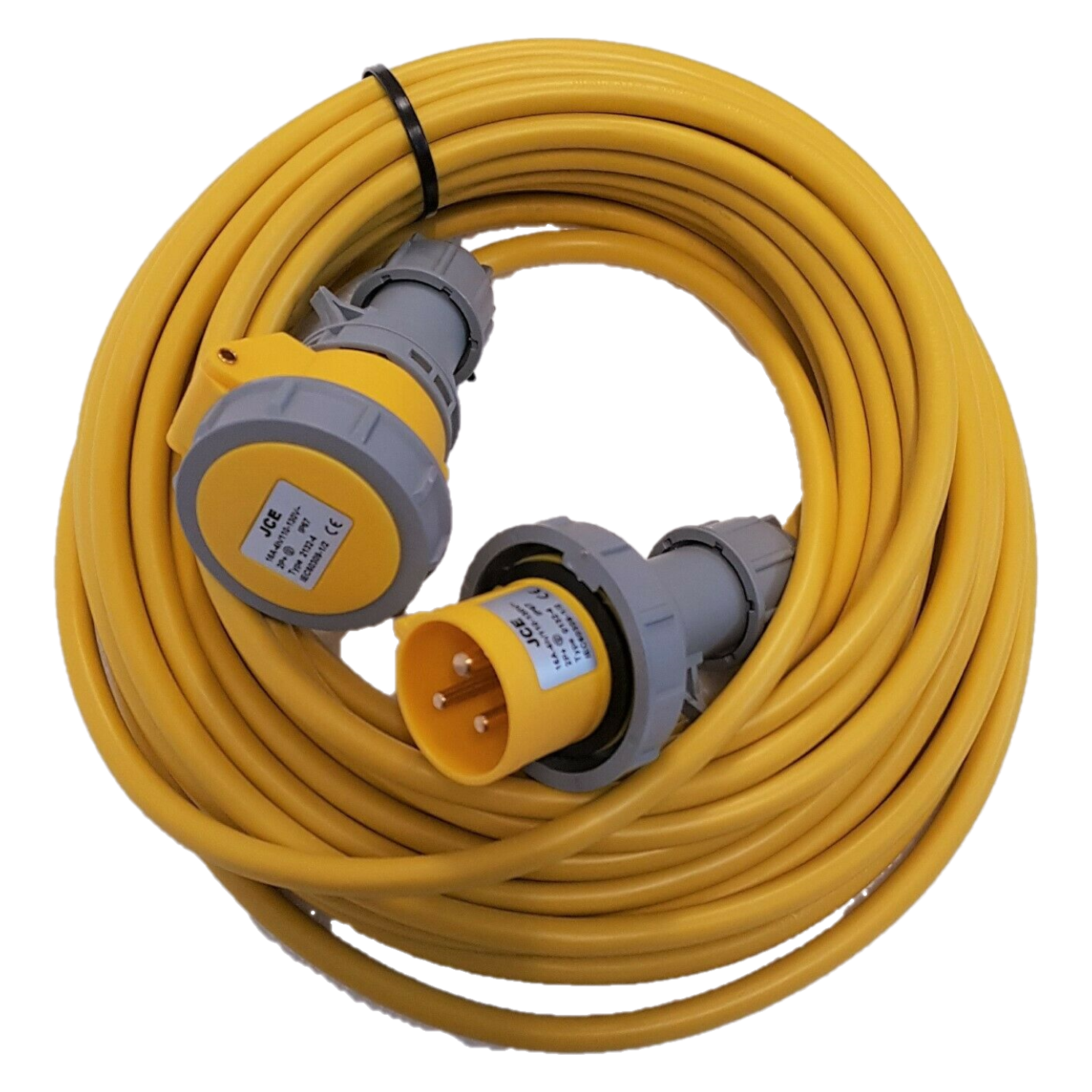 JCE 16A Arctic Yellow 110V IP67 Extension Lead 2.5mm 3 Pin
