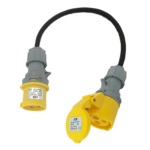 16A plug - 32A Socket 110V Rubber Adaptor Lead