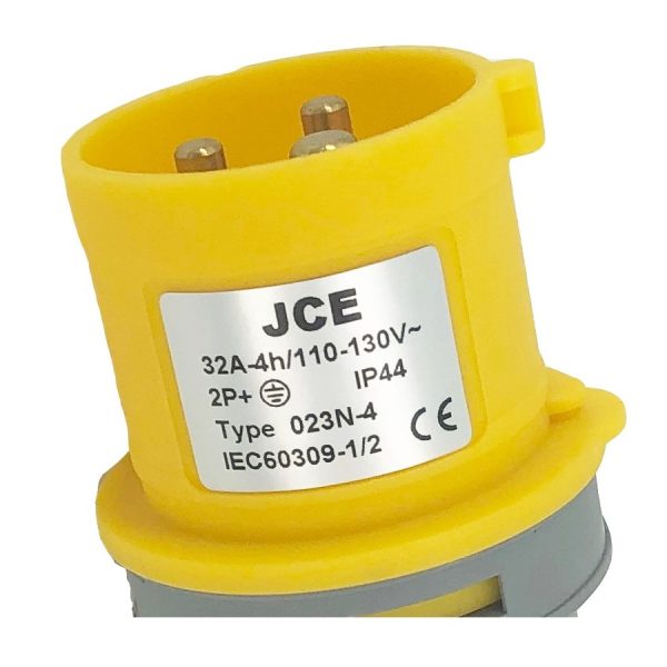 32A 3Pin Plug 110V IP44 Yellow