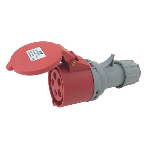 JCE 32A 5 Pin Red Trailing Socket 415V IP44