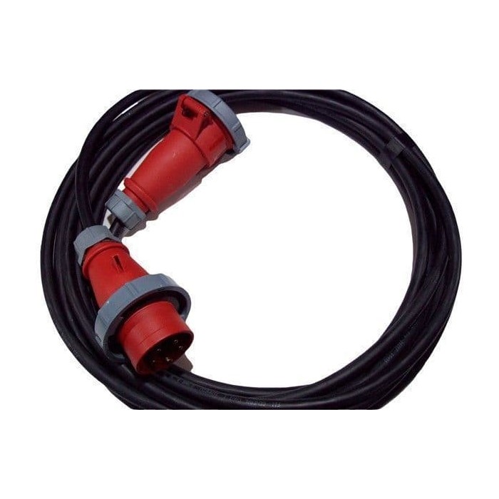 16A 2.5mm H07RN-F Rubber Hook Up Lead 5 Pin 415v IP67