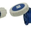 JCE 32A 3 Pin Blue Trailing Plug & Socket 240V IP67 Waterproof