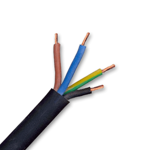 25M - 4mm 4 Core H07RN-F Rubber Cable