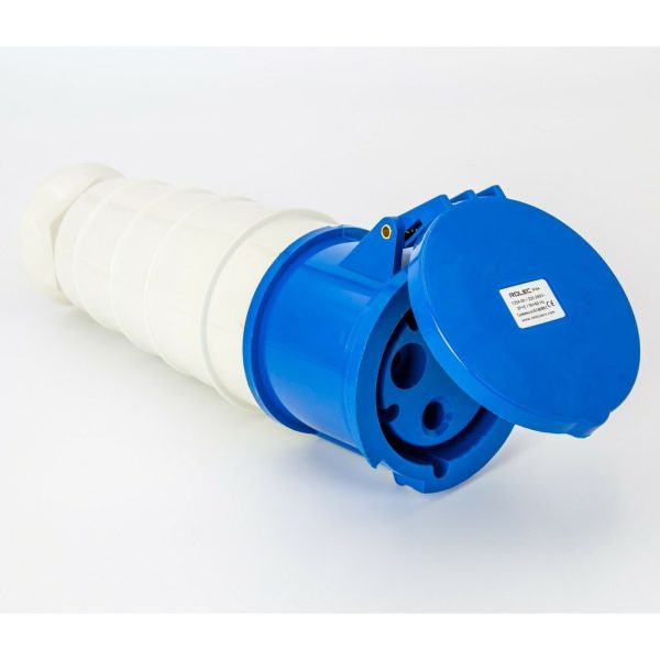 Rolec 125A 3 Pin Blue Trailing Socket 240V IP44