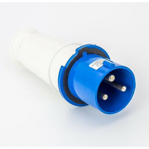 Rolec 63A 3 Pin Blue Trailing Plug 240V IP44