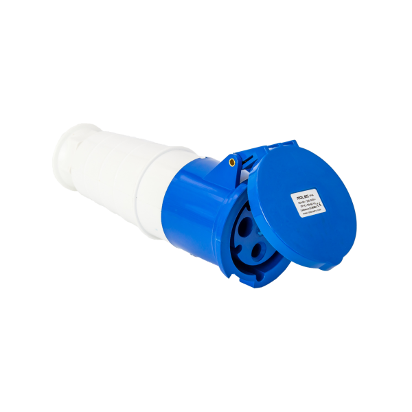 Rolec 63A 3 Pin Blue Trailing Socket 240V IP44