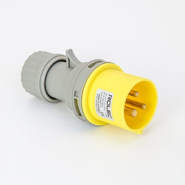 Rolec 16A 3 Pin 110V Yellow Trailing Plug IP44