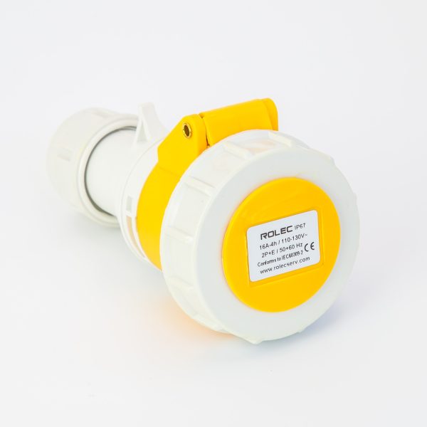 Rolec 16A 3 Pin 110V Yellow Trailing Socket  IP67