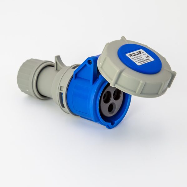 Rolec 16A 3 Pin Blue Trailing Socket 240V IP67