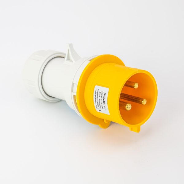 Rolec 32A 3 Pin 110V Yellow Trailing Plug  IP44