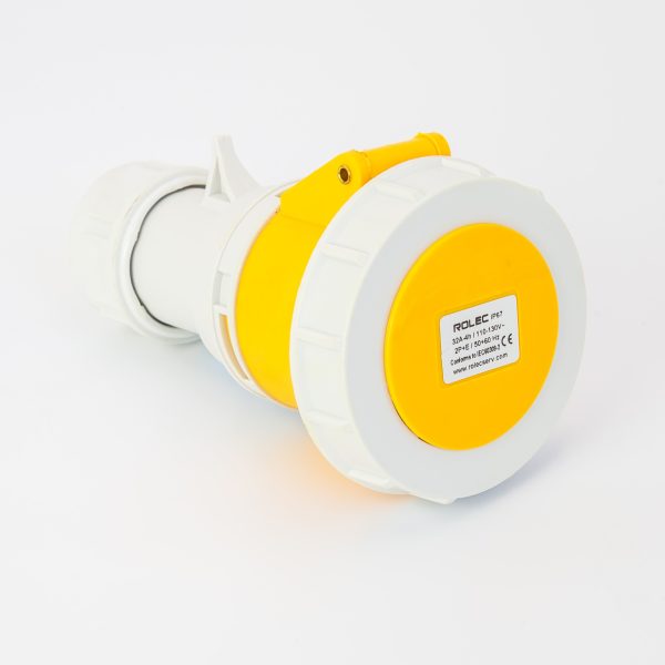 Rolec 32A 3 Pin 110V Yellow Trailing Socket  IP67