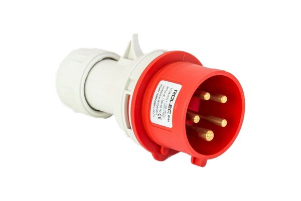 Rolec 16A 5 Pin Red Trailing Plug 415V IP44