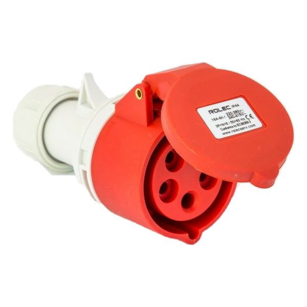 Rolec 16A 5 Pin Red Trailing Socket 415V IP44