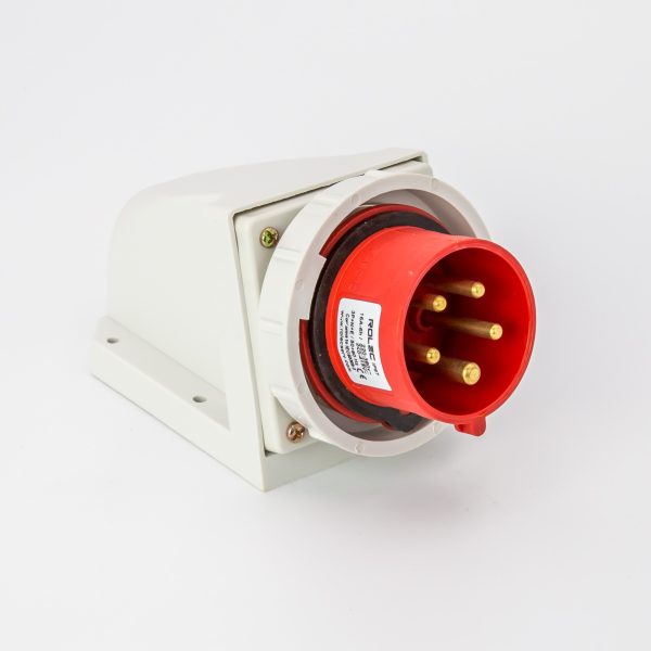 Rolec 16A 5 Pin Wall Mounted Plug IP67