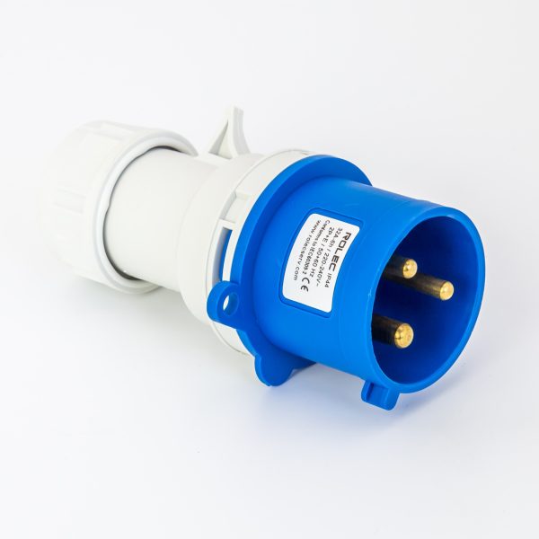 Rolec 32A 3 Pin Blue Trailing Plug 240V IP44