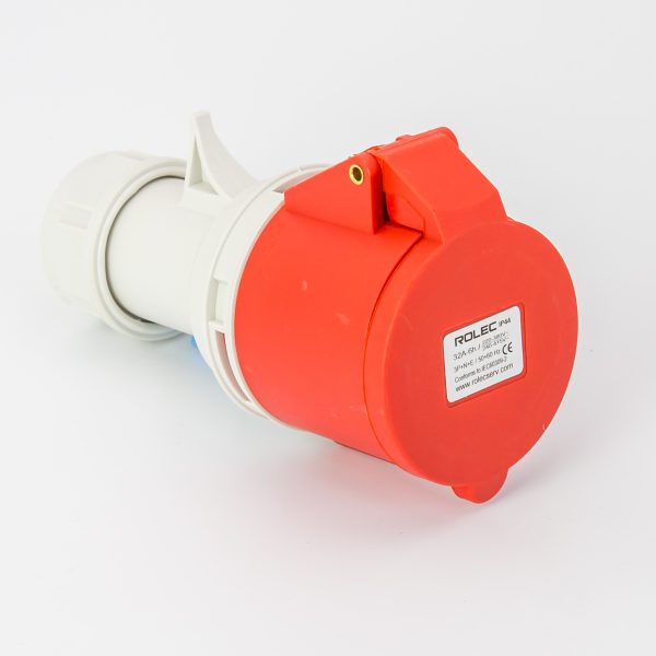 Rolec 32A 5 Pin Red Trailing Socket 415V IP44